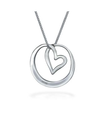 Infinity Circle Quote Sister Bond Pendant Necklace Rose Gold Plated Silver