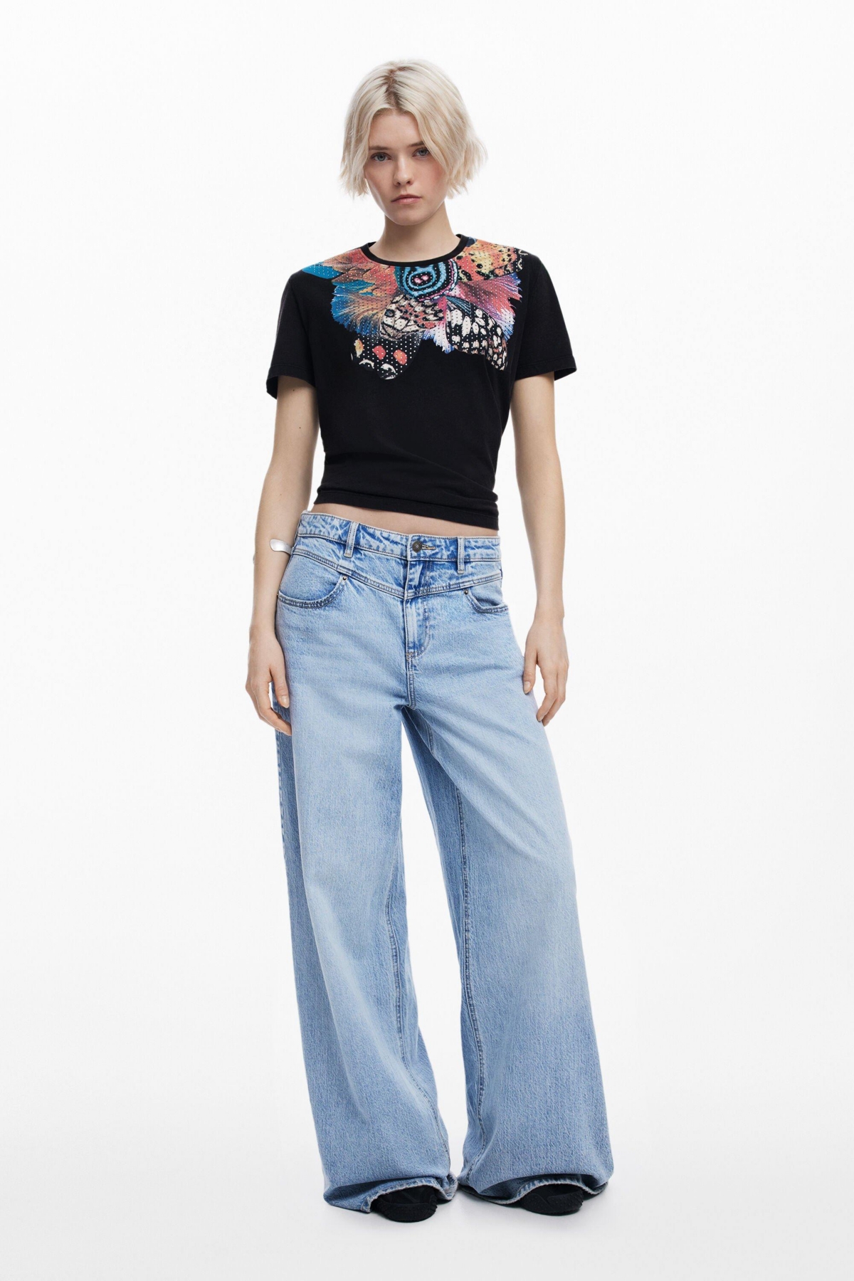 Women's T-shirt designed by Mr. Christian Lacroix - Dark gray