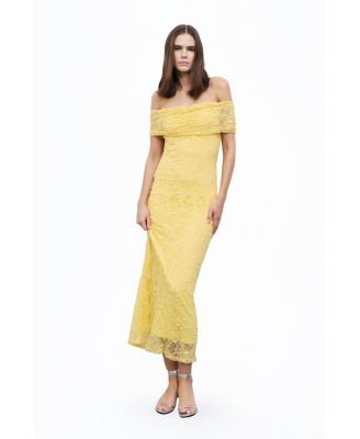Women's Off-The-Shoulder Lace Detailed Maxi Dress