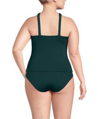 Women's Criss Cross Halter Tankini Top