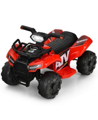 6V Kids Electric ATV Quad Bike with LED Lights and MP3 Player