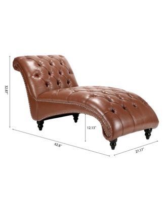 Tufted Armless Chaise Lounge
