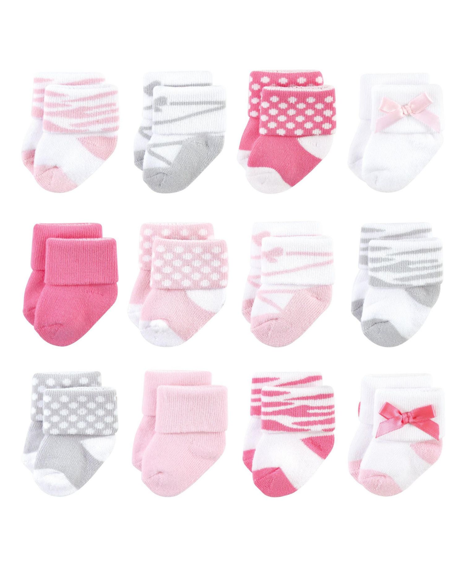 Baby Girls Cotton Terry Socks Bundle
