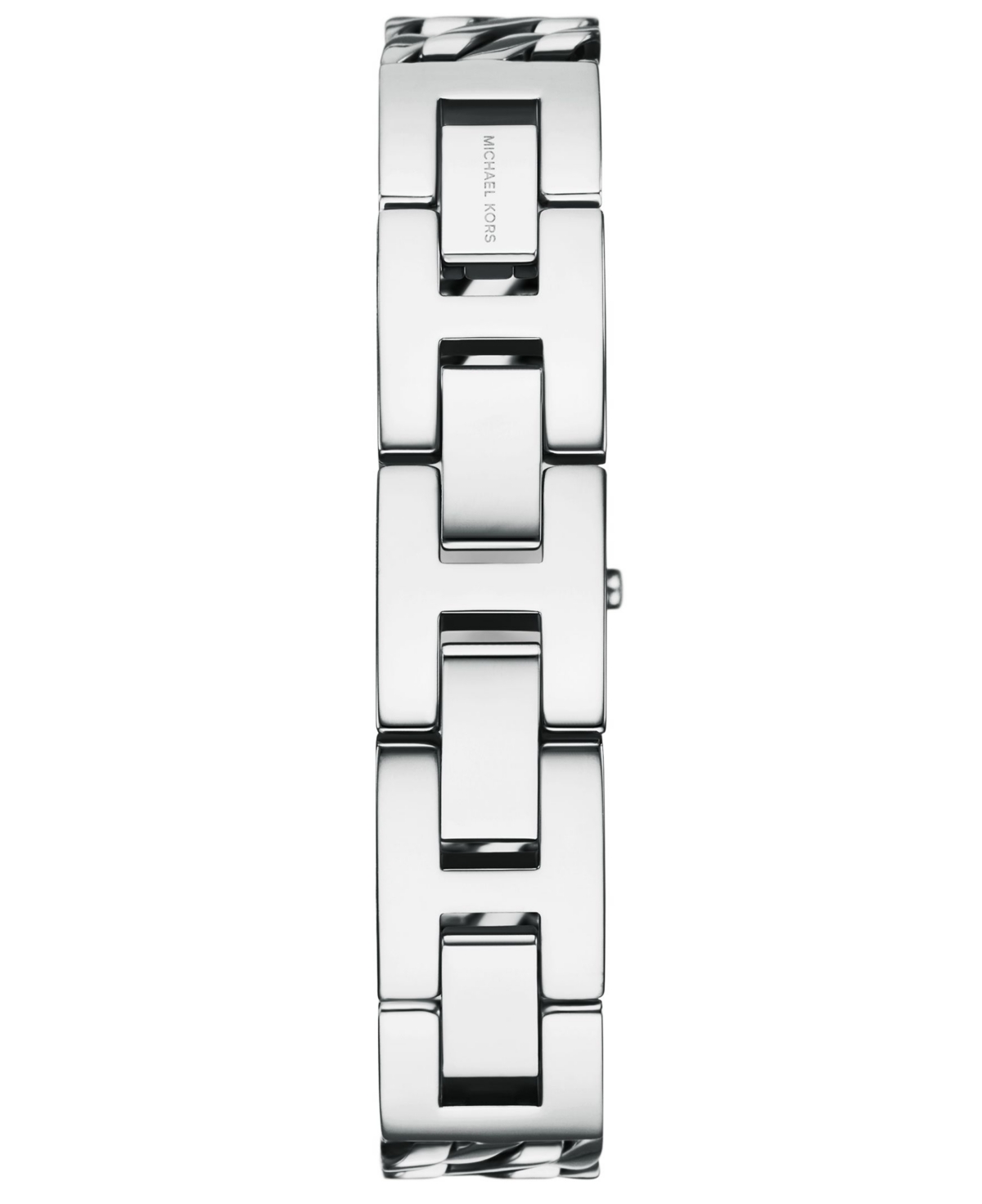 Michael Kors Mini Darrington Silver-tone Chain-link Watch In Metallic