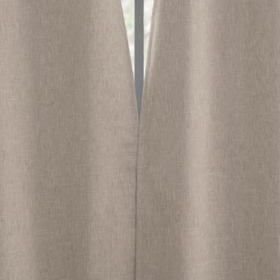 Aldwin Slub Texture Magnetic Closure 100% Blackout Grommet Curtain Panel