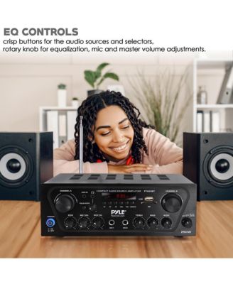 250W Bluetooth Compact Home Audio Amplifier - PTA24BT
