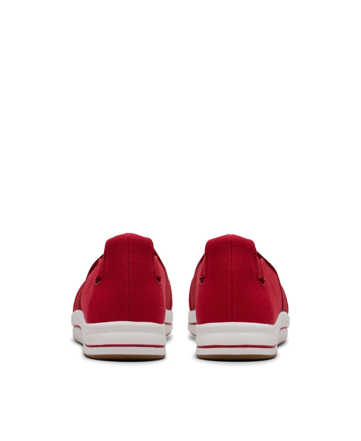 Clarks Women's Cloud Steppers Breeze Vibe Flat Shoes In Cherry Textile
