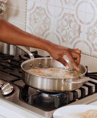 Stainless Steel Clad 3.5-Quart Saut&eacute; Pan with Lid