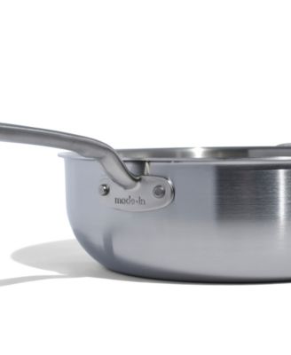 Stainless Steel Clad 5-Quart Saucier with Lid