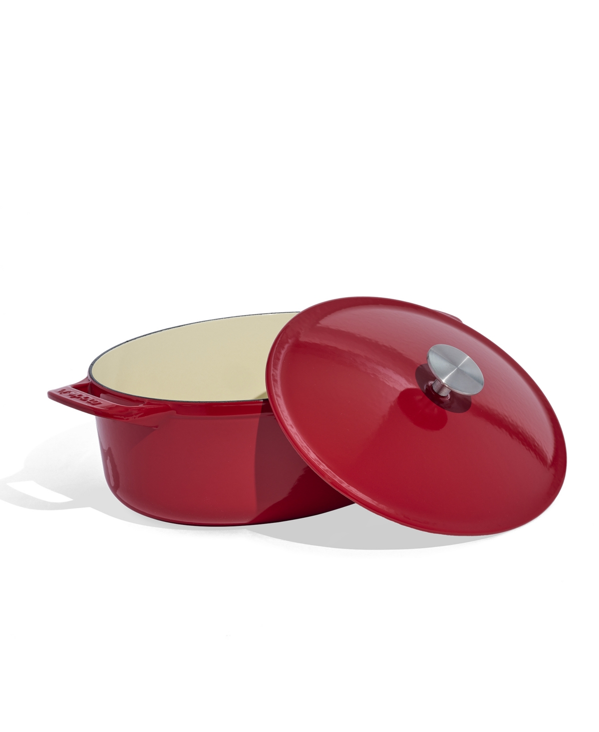 Made In Enameled Cast Iron 7.5-quarts Oval Dutch Oven With Lid