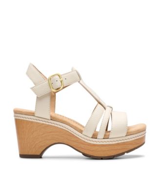 Seannah Madi Clog-Style Wedge T-Strap Sandals