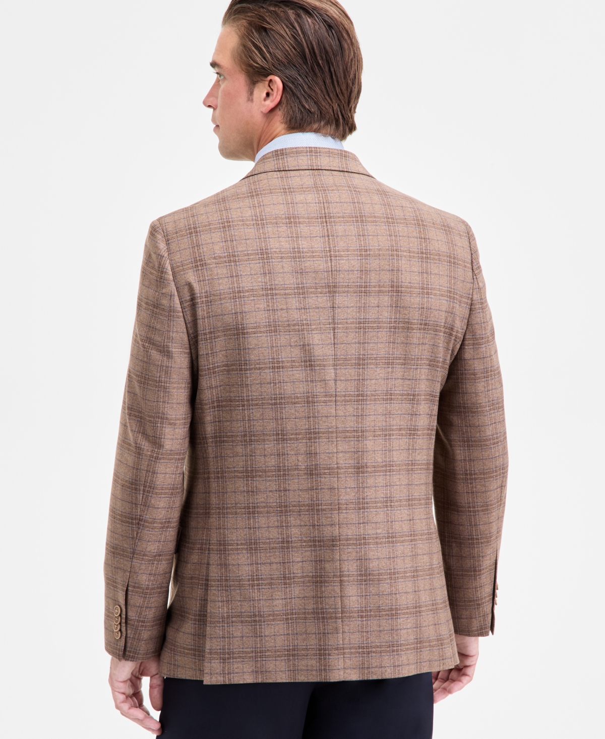 Nautica Men's Modern-fit Stretch Pattern Sport Coat In Brown