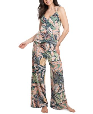 Midnight Bakery - Women's Floral Cami Pant Lounge Set