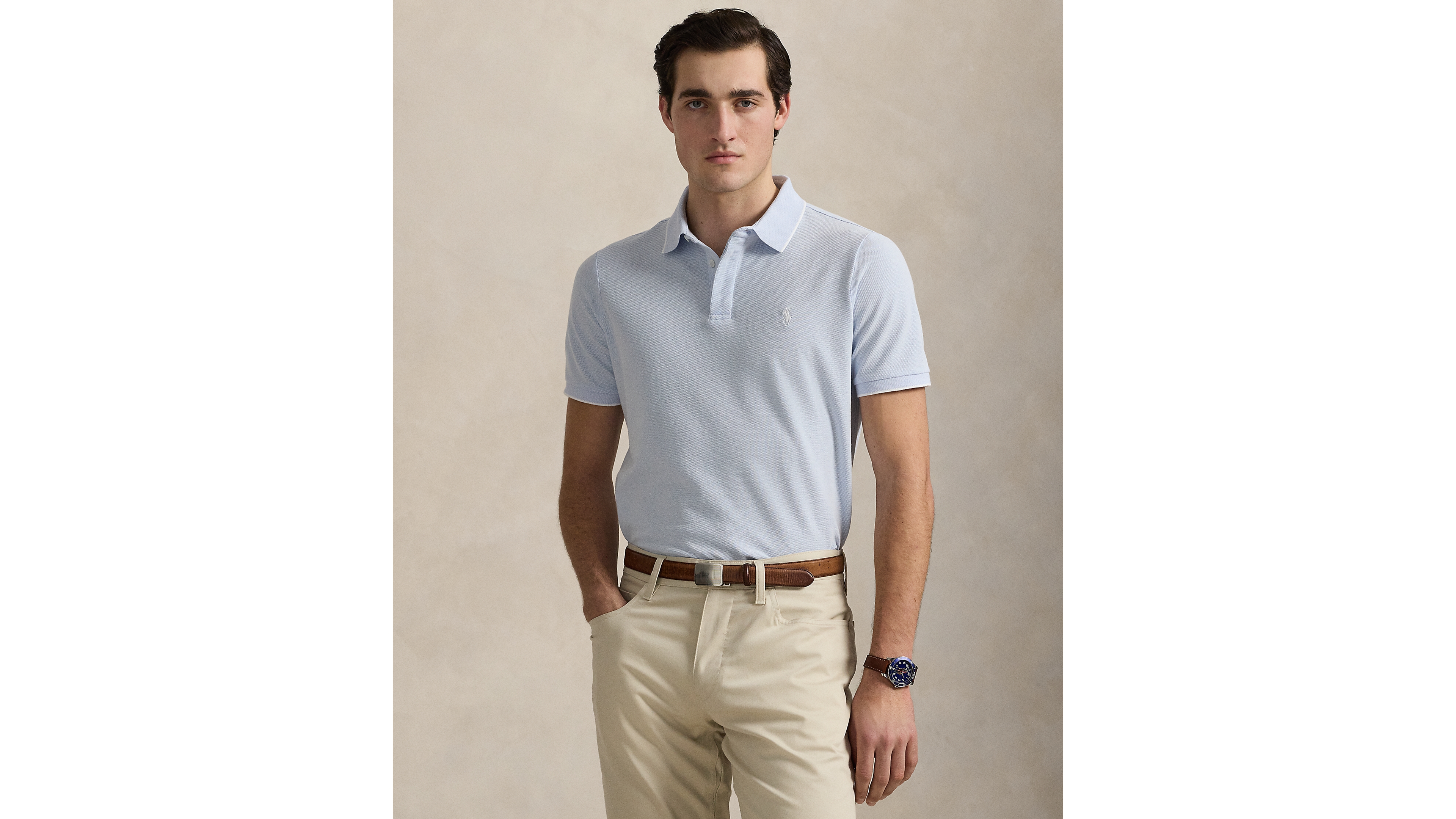 Polo Ralph Lauren Men's Classic-Fit Stretch Oxford Mesh Shirt