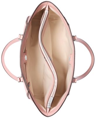 Taryn Large Signature Logo and Leather Tote