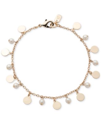 Lauren Ralph Lauren - Gold-Tone Imitation Pearl Shaky Flex Bracelet