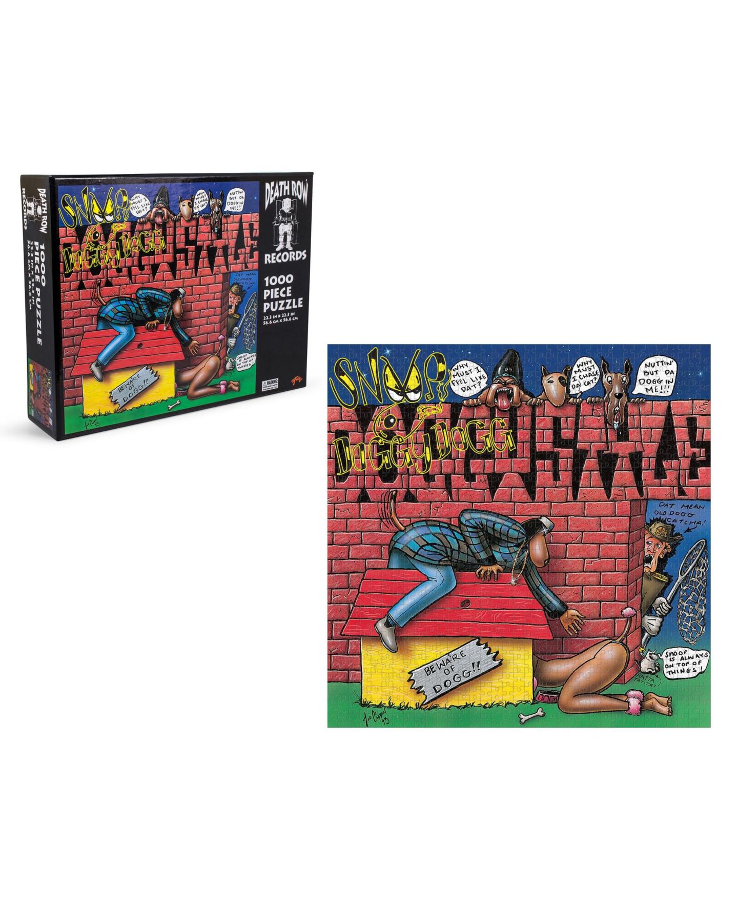 Детский пазл Just Funky Death Row Records Snoop Dogg 1000 Piece Jigsaw Puzzle, 22" x 22", Ages 14+ — фото 2