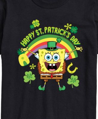 Men's SpongeBob SquarePants St Patrick's Day Short Sleeve T-Shirt