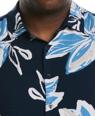 Men's Big & Tall Classic-Fit Tropical Floral Button-Down Shirt
