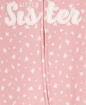 Baby Girls Cotton Little Sister Sleep & Play Pajamas