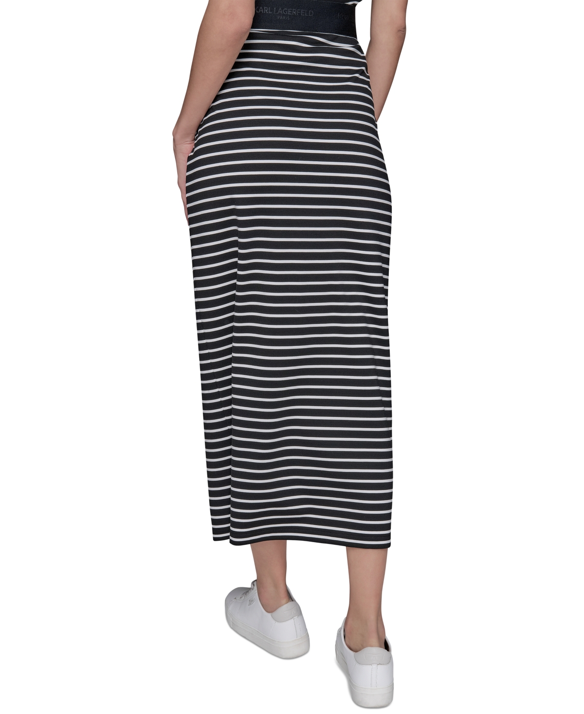 Karl Lagerfeld Women's Striped Midi Skirt