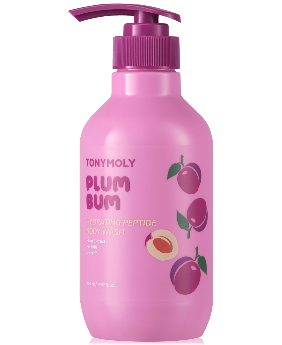 Plum Bum Hydrating Peptide Body Wash, 400 ml