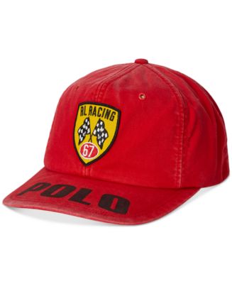 Polo Ralph Lauren Men's Racing-Patch Twill Ball Cap - Macy's