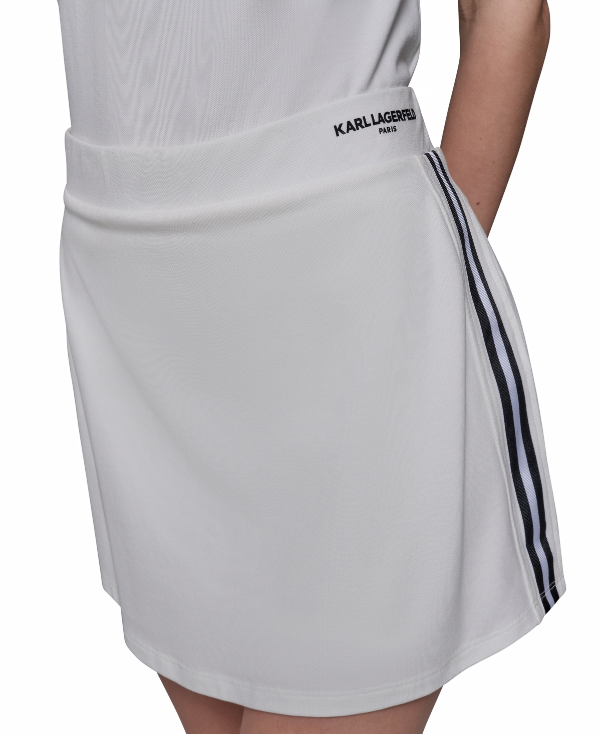 Shop Karl Lagerfeld Women's Striped Skort