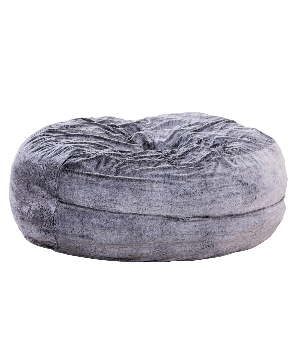 Primo International 5" Bala Faux Fur Foam Bean Bag In Gray