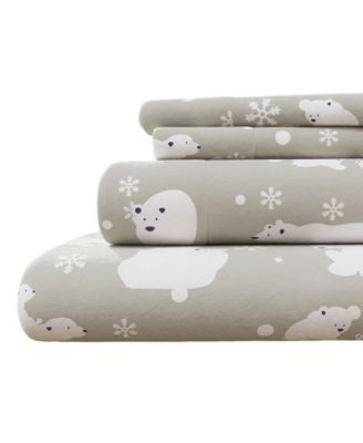 Ultra-Soft Turkish Cotton Flannel Christmas Print Sheet Set