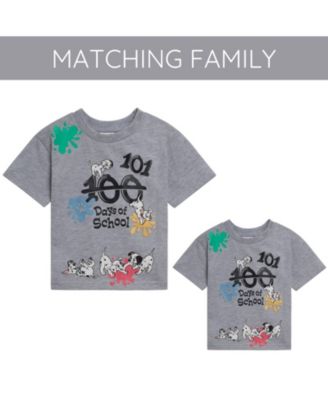 Toddler Boys Disney 101 Days of School Matching Family T-Shirt