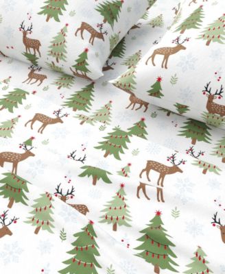 Ultra-Soft Turkish Cotton Flannel Holiday Print Sheet Set