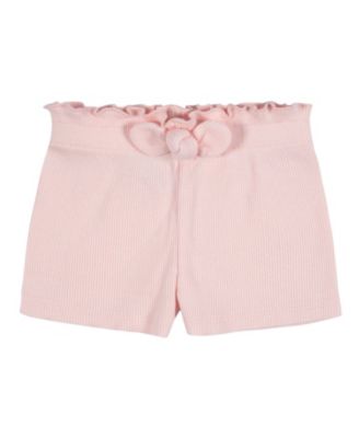 Toddler Girls 3-Pack Pull-On Knit Shorts, Lemons, 5T