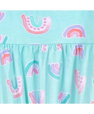 Baby Girls Spotted Leopard Short Sleeve Twirl Dress