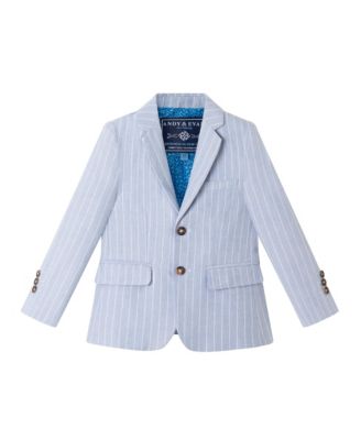 Toddler Boys Toddler/Child Chambray w/White Stripes Suit Set