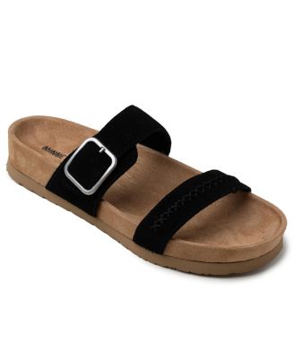 Women's Gideon Suede 2-Strap Buckle Sandals
