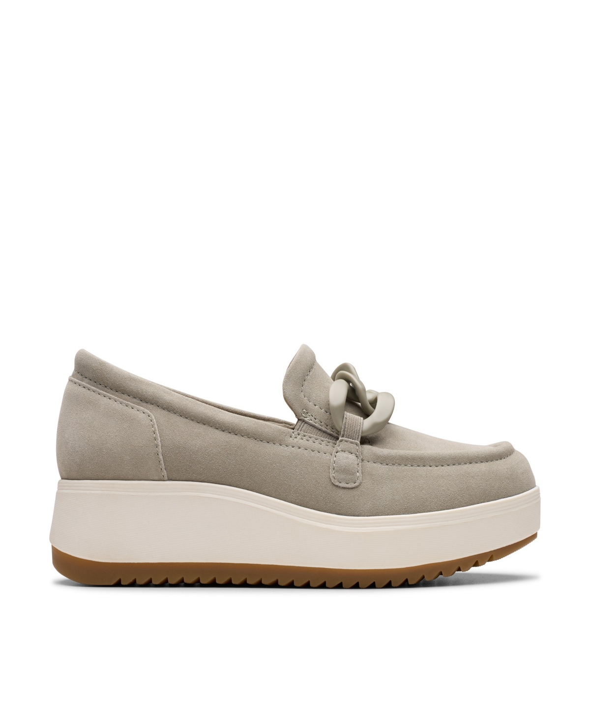 Clarks Women's Collection Zylah May Shoes In Stone Suede