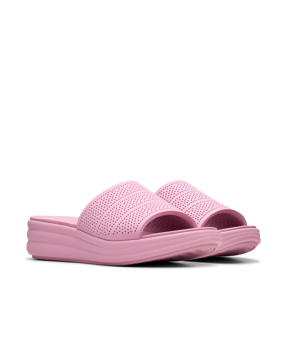 Clarks Cloudsteppers Women's Drift Twist Slip-on Flat Sandals In Purple Synthetic
