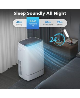 Portable Air Conditioner, 12000 BTU for Room up to 550 sq. ft, Dehumidifier & Fan, Portable AC with 3 Fan Speeds, Automatic Louver Sweep,24H Timer, Remote Control, ECO