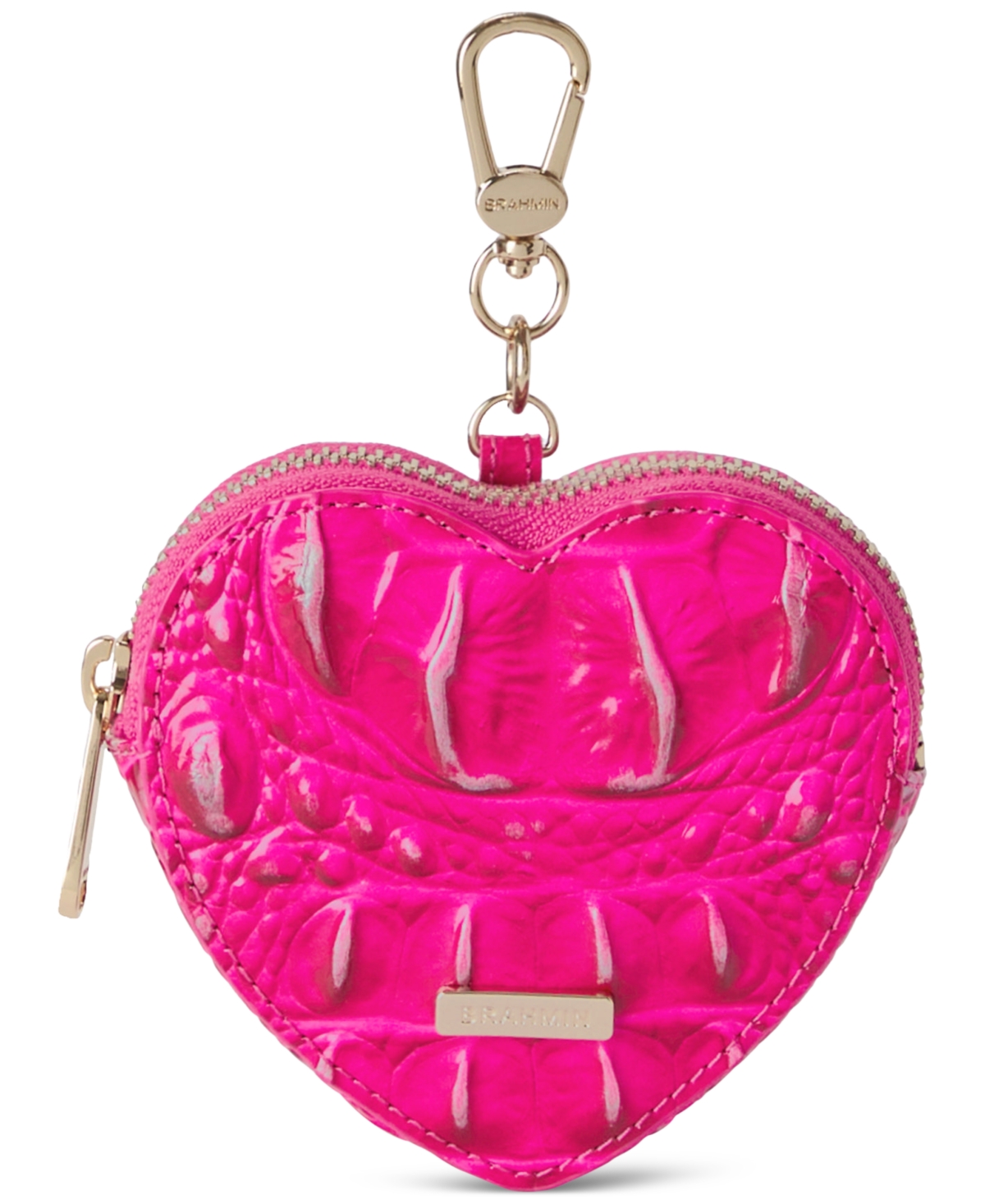 Shop Brahmin Heart Rose Water Melbourne Leather Pouch In Affection