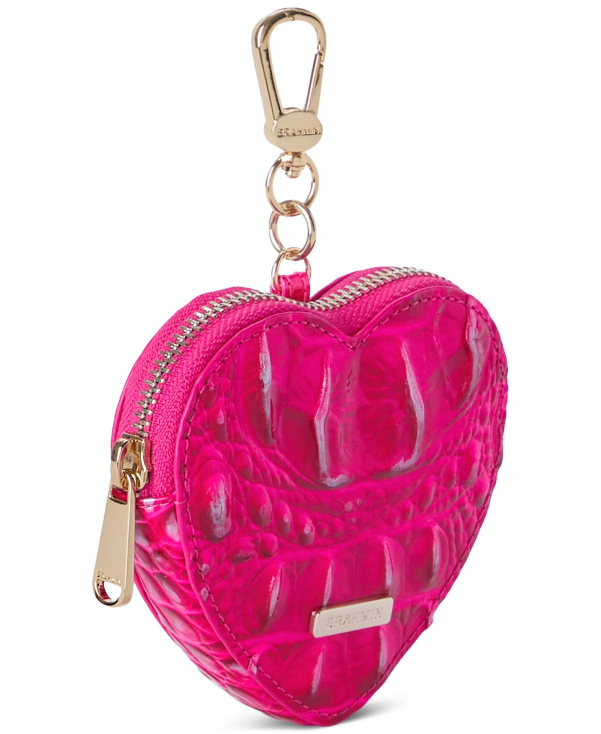 Shop Brahmin Heart Rose Water Melbourne Leather Pouch In Affection