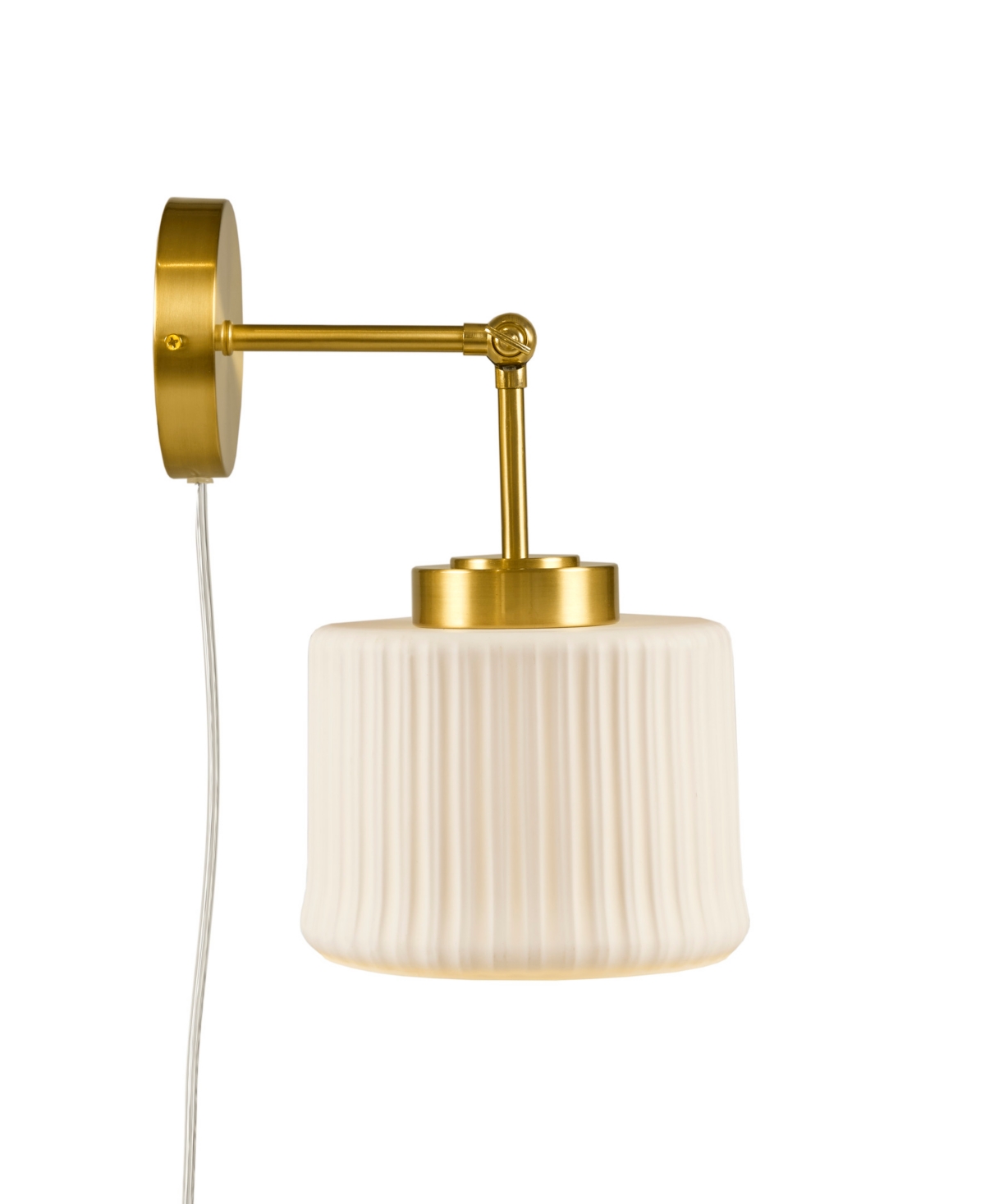 Ink+ivy 7.5" Luminex Ceramic Wall Sconce In Gold,white