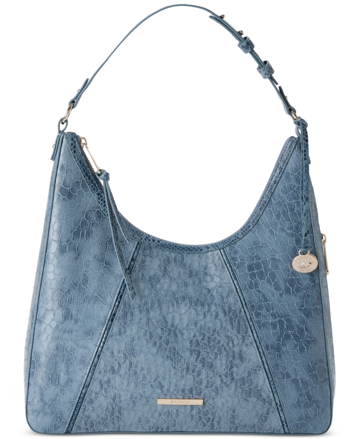 Tabitha Zostera Leather Shoulder Bag - Bellbottom Blue