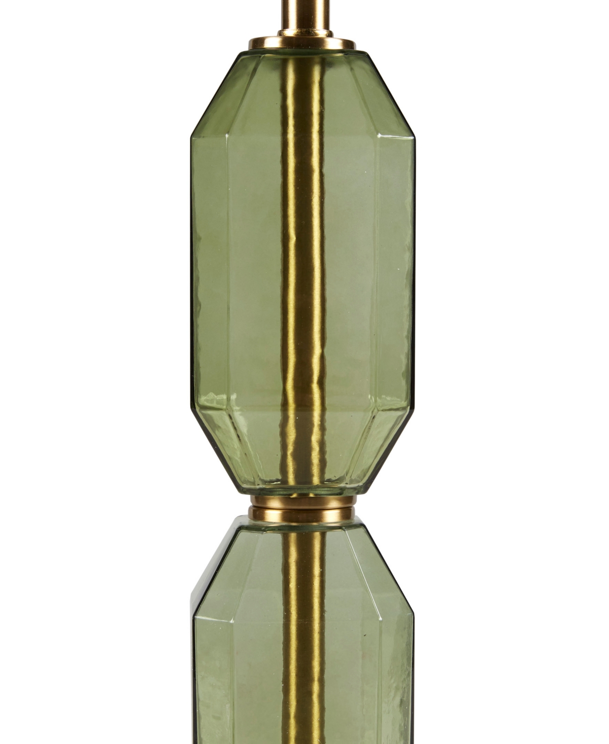 510 Design 26.5" Zirconia Faceted Glass Table Lamp In Green