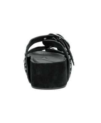 Women's Sayge Studded Double Band Flatform Sandals