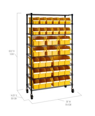 8-Tier 24 Bin Rack System