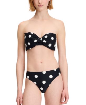 New York Womens Convertible Bow Bikini Top High Cut Bottoms