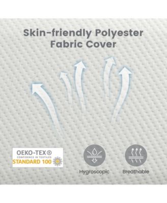 2 Pieces Bamboo Memory Foam Pillow for Pain Relief Sleeping