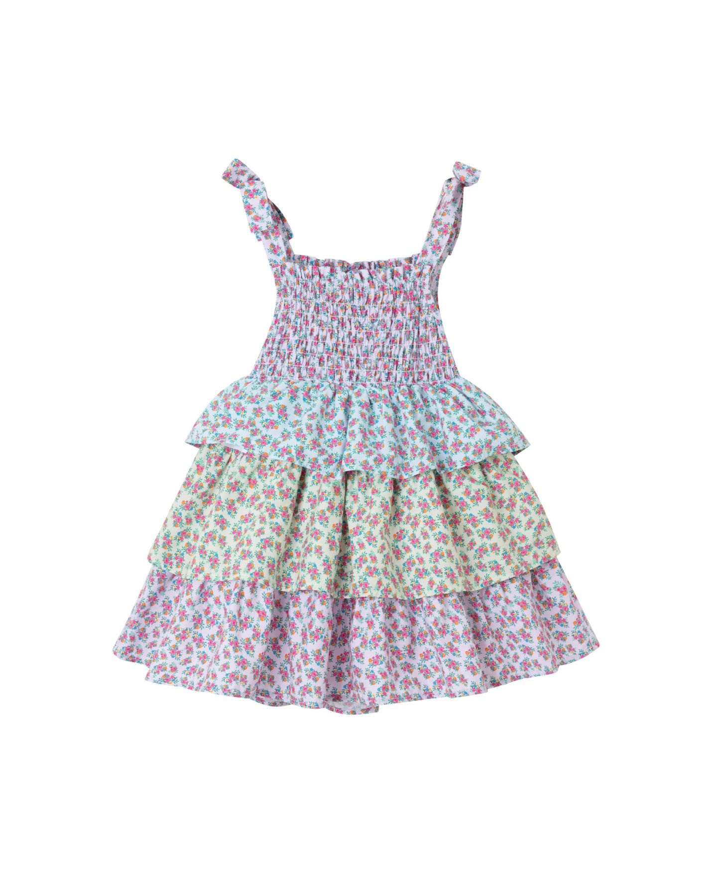 Платье Andy & Evan /Child Color Blocked Floral Teired Dress для девочек, цвет: Clr Blck — фото 4