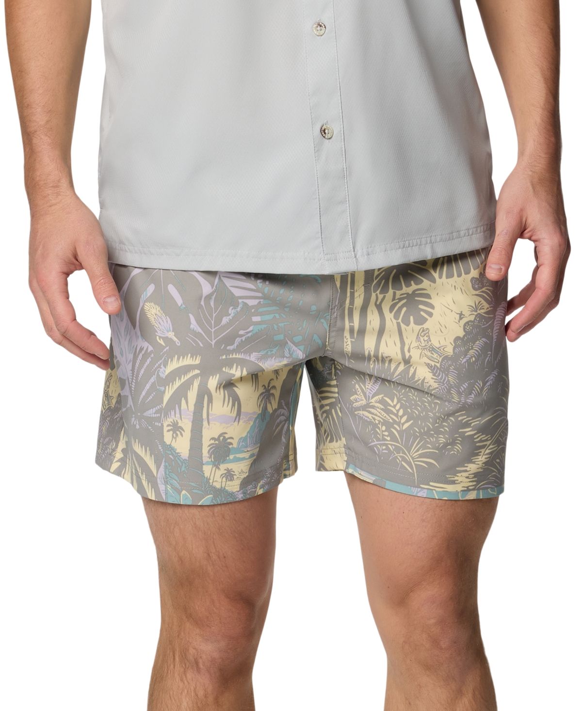 Shop Columbia Men's Pfg Rambler Printed Water Short
